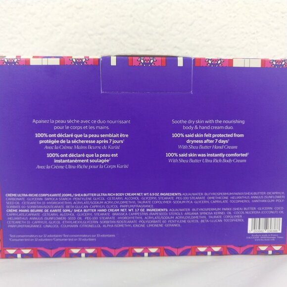 L'OCCITANE Comfort & Shea Body and Hand Cream Duo Set 200/50ML NIB - Picture 3 of 4